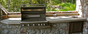 Concrete Outdoor Kitchen Barbecue