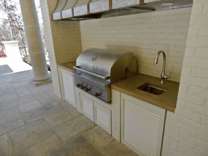 Outdoor BBQ Grill and kitchen