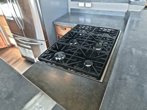 Kitchen Island in concrete