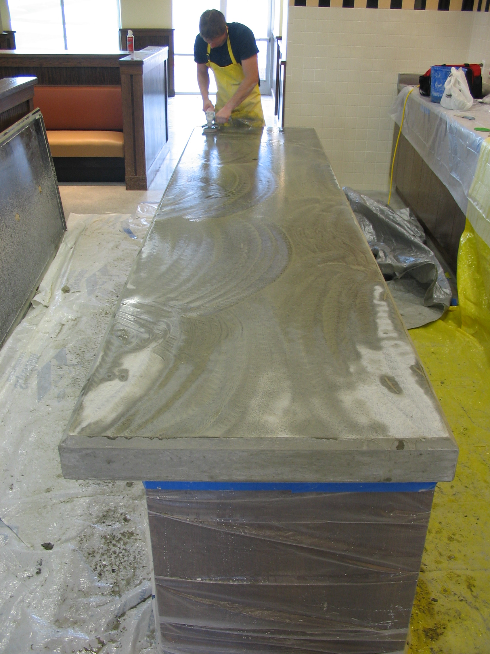 Commercial Kitchen Countertop Concrete Creations Nwa