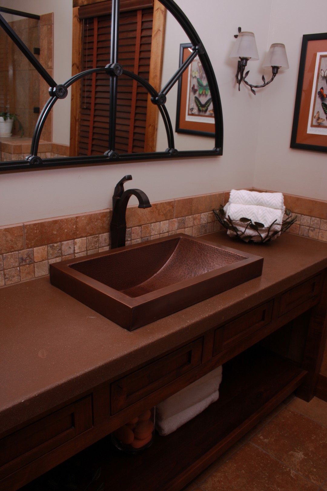 custombathroomconcretecounter Concrete Creations NWA